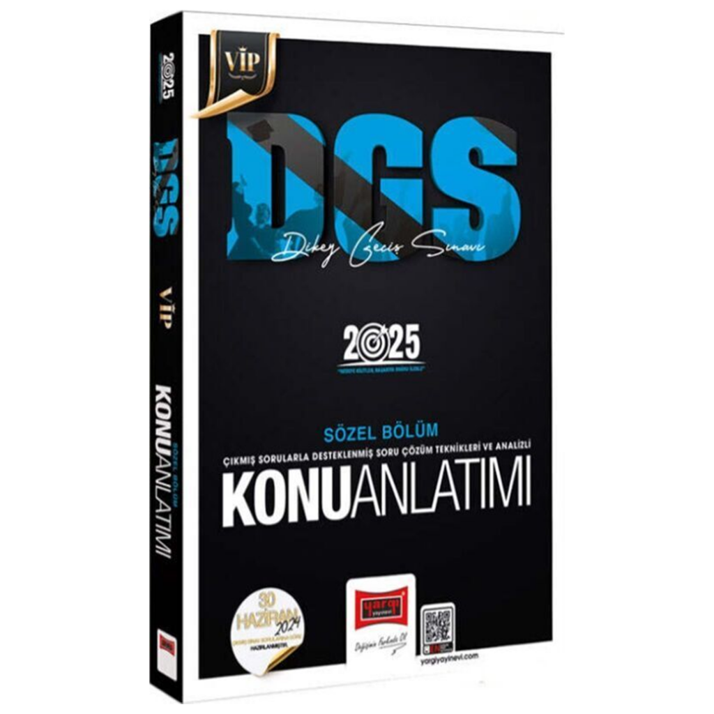 2025 DGS VİP Sözel Yetenek Konu Anlatımı - Yargı Yayınları ...